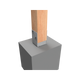 Vuepro Bolt Down Post Support - 90mm - Galvanised - Easy Install