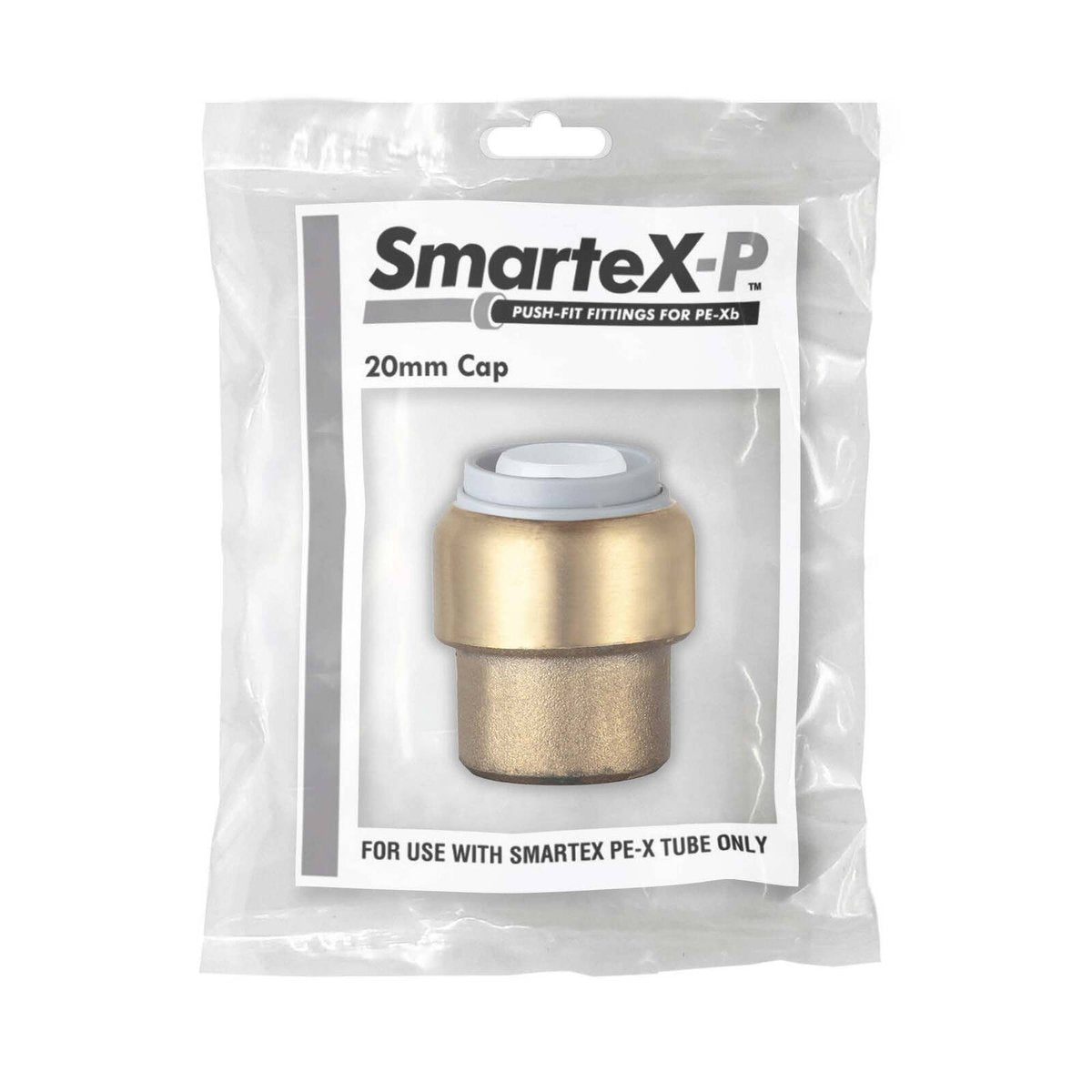 Smartex Pex Cap - 20mm - Lead Free Brass - Push-Fit - WaterMark Certif ...