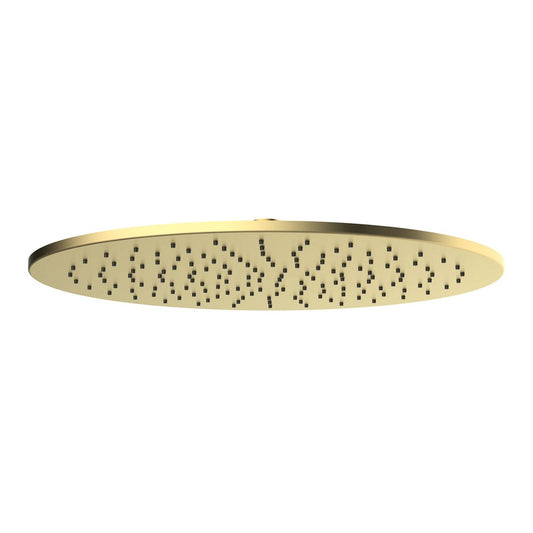 Mondella Wels Rain Shower Head 400mm Brushed Brass 3 Star 9L/min - Efficient Design