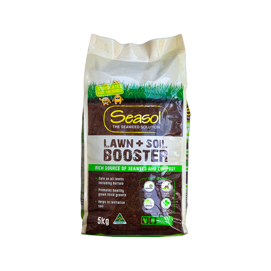 Seasol Lawn Soil Booster 5kg - Natural Granular Treatment - Brown - Auzzistore