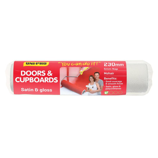 Uni Pro Door Trim Roller Cover - 230mm - 5mm Nap - Smooth Finish - Auzzistore