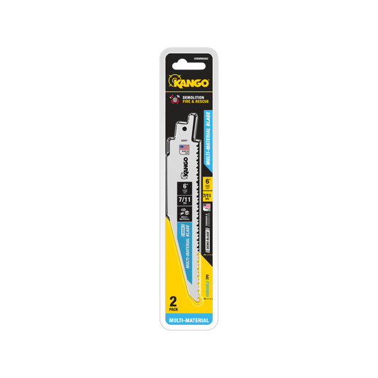 Kango Reciprocating Saw Blades - 2 Pack 6 Inch 7-11 TPI - Multi-Material Cutting