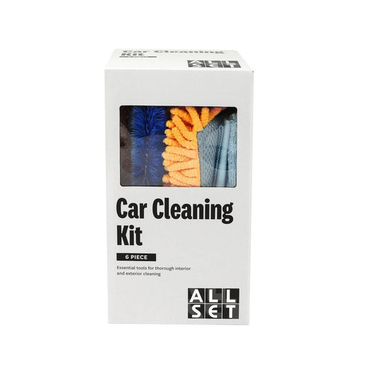 All Set Car Cleaning Kit 6 Piece - Microfibre Tools - 0.69kg - Multicolor