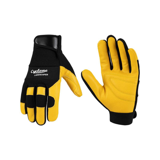 Cyclone Garden Gloves - Medium - Leather - Anti-Abrasion Protection - Auzzistore