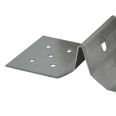 Jack Flat Post Bracket 170 x 40mm Hardened Steel Galvanised Durable