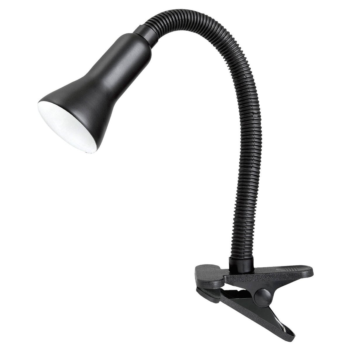 Brilliant Lighting Vito Clamp Lamp - Black - Metal - Flexible Neck - Modern
