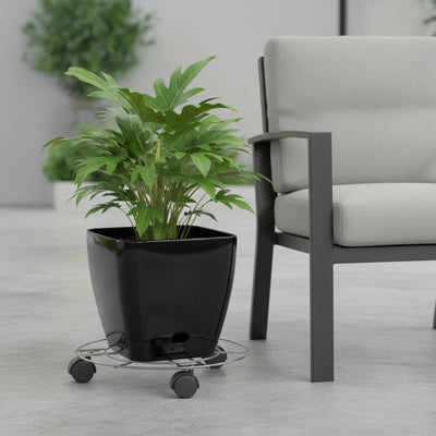 Eden Pot Plant Trolley - 25cm - Wire - Safety Locking Brake