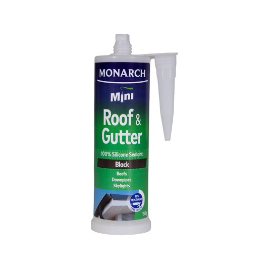 Monarch 150g Mini Black Roof Gutter Silicone - Neutral Cure - Safe For Drinking Water