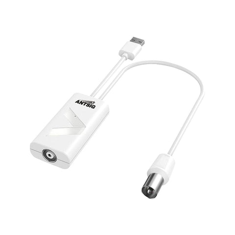 Antsig USB Inline Amplifier - Digital TV Signal Booster - 15mm x 25mm - Reduces 4G Interference - Auzzistore