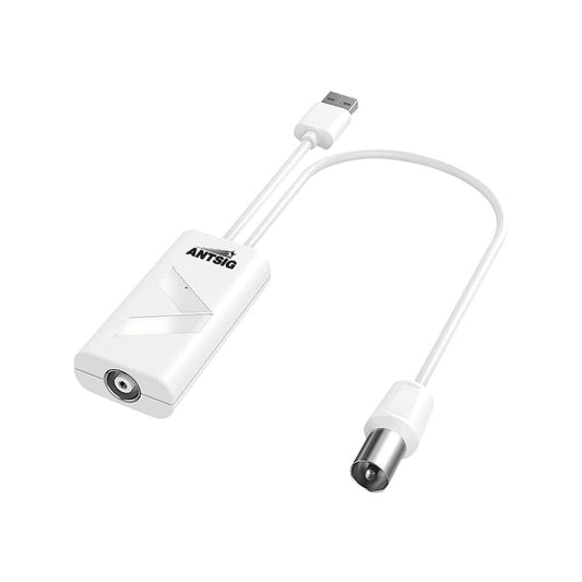 Antsig USB Inline Amplifier - Digital TV Signal Booster - 15mm x 25mm - Reduces 4G Interference