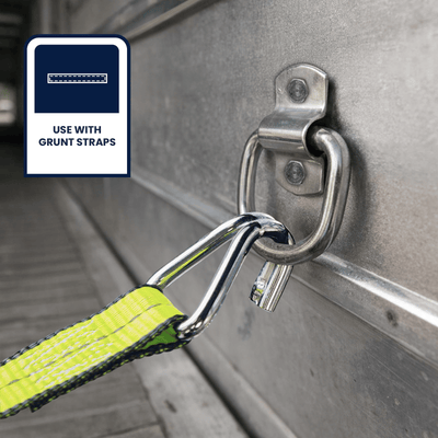 Grunt Heavy Duty Ring Anchor Point - 15mm Galvanised Steel - 2727kg Capacity