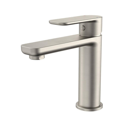 Caroma Luna Basin Mixer - Lead Free Brass - Brushed Nickel - 50mm x 167mm