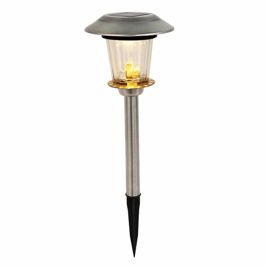 Solar Magic Bollard Pathlight - 10lm - Stainless Steel - Solar Powered