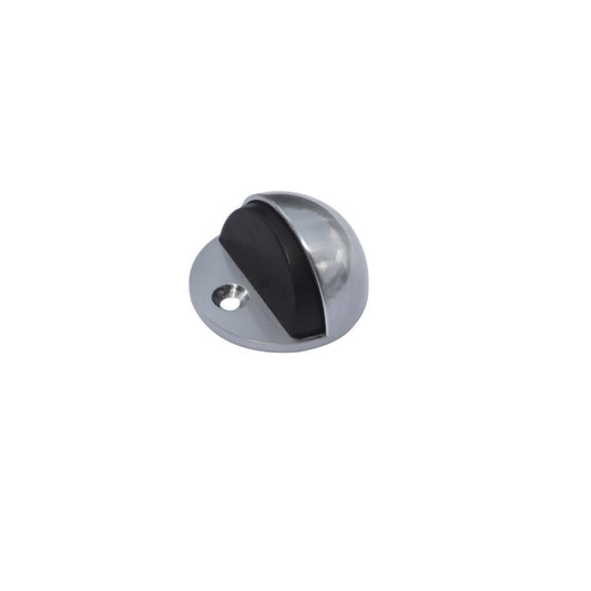 Adoored Satin Chrome Half Moon Door Stop - 45mm Metal - Durable Design - Auzzistore