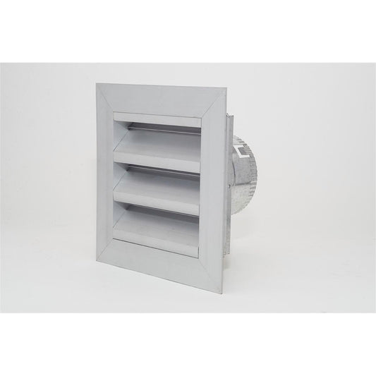 Pacific Air 100mm Aluminium Weatherproof Louvre Vent - 202mm x 202mm - Durable - Pest Resistant - Auzzistore