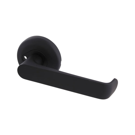 Gainsborough Neue Telo Privacy Lever Set - Matt Black - 138mm x 65mm - Accessibility - Auzzistore