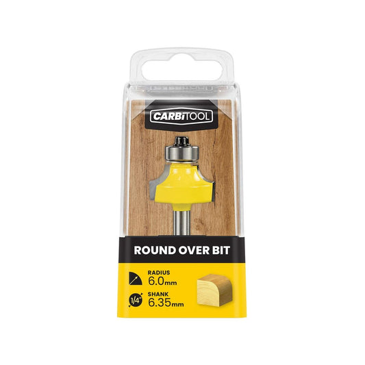 Carbitool 6mm Rad Round Router Bit - Tungsten Carbide - 1 Pack - Auzzistore