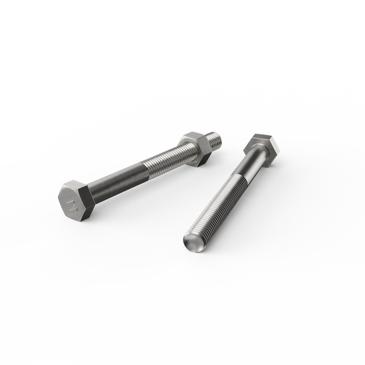 Zenith Hex Head Bolt - M10 x 100mm - 25 Pack - Stainless Steel 304 - Rust Resistant - Auzzistore