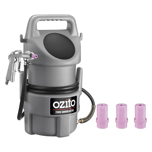 Ozito 23kg Portable Sandblaster - Metal Plastic - Durable Lightweight Design