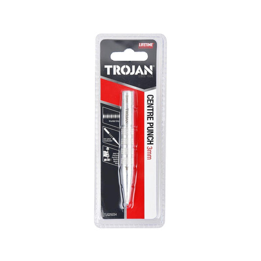 Trojan 3mm Centre Punch - Precision Tool for Wood & Metal Marking - Auzzistore