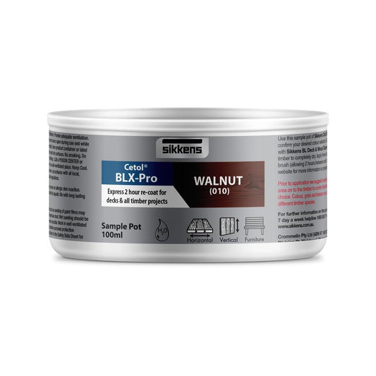 Sikkens Walnut Cetol Blx Pro Timber Stain 100ml Water Based UV Protection - Auzzistore