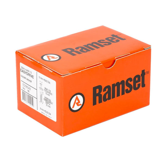 Ramset Easydrive Anchor 6 x 42mm Nylon 100 Pack Tight Fixing - Auzzistore