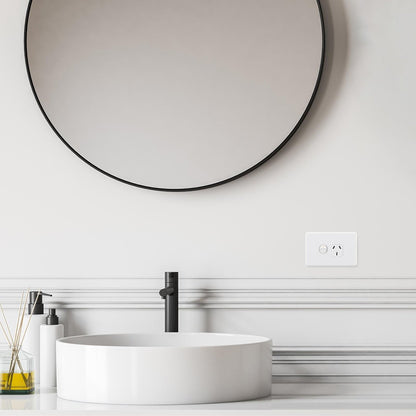 DETA X6 White 15 Amp Single Power Point - 15A Polycarbonate - Durable