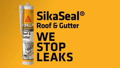Sika Grey Sikaseal Roof and Gutter Silicone Sealant 300ml UV Resistant