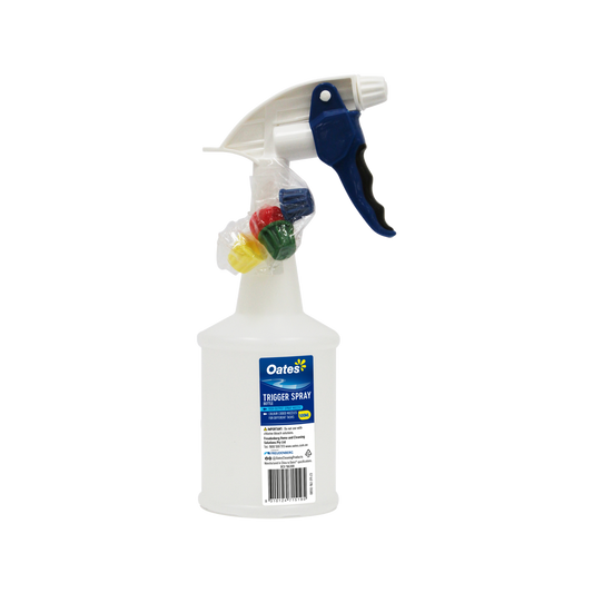 Oates 500ml Trigger Spray Bottle - Heavy-Duty - White - 0.5L - Auzzistore