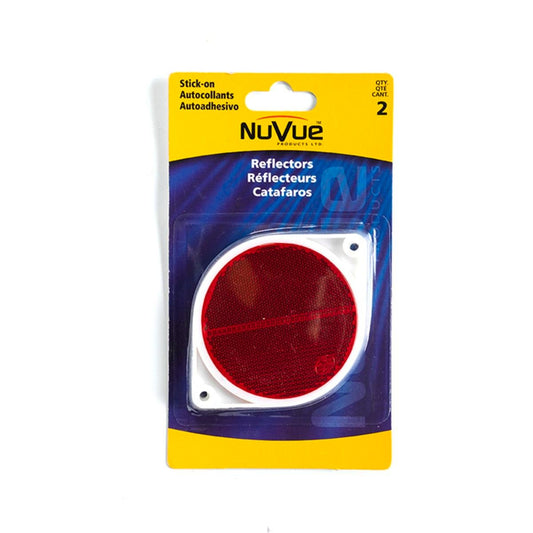 Sandleford Red Round Reflector - 2 Pack - Automotive Safety Reflectors
