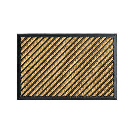 Coir Outdoor Mat - 40 x 60cm - Durable Dirt Trapping - Rubber & Coconut Fibres