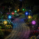 Click Crystal Solar LED Pathway Light - 80mm - Stainless Steel - Outdoor Use
