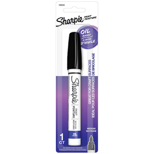 Sharpie Medium Point Black Oil Based Paint Marker - Quick-Drying Ink - 53mm x 193mm - Auzzistore