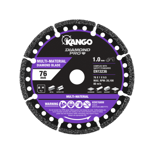 Kango 76mm Multi Material Diamond Blade - Compatible with Ryobi, AEG, WORX - Durable Cutting Tool – view 2 - Auzzistore