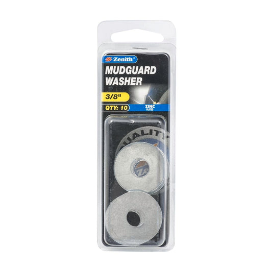 Zenith Mudguard Washer - 3/8 - 10 Pack - Zinc Plated - Internal Use - Auzzistore