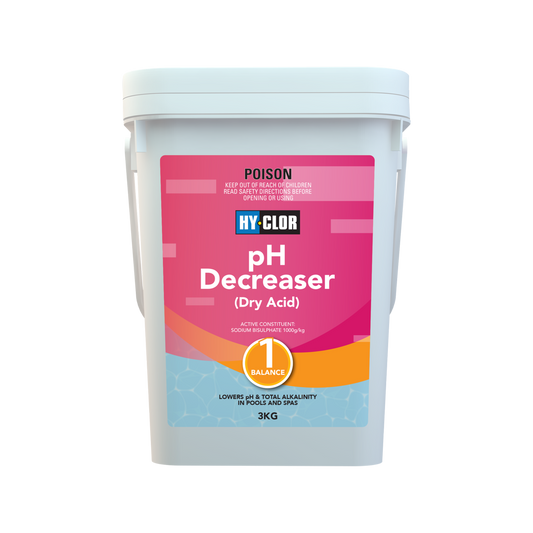 Hy Clor pH Decreaser - 3kg - Sodium Bisulphate - Powerful Control - Auzzistore
