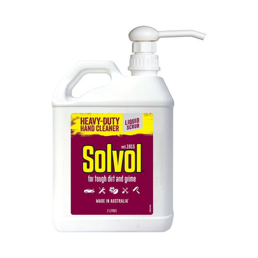 Solvol Liquid Soap Hand Cleaner 2L Citrus Oils Deep Cleaning Power