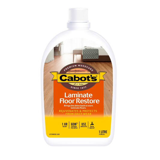 Cabot's Laminate Floor Restore - 1L - Water Based - Easy Application - Auzzistore