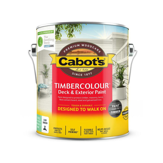 Cabot Timbercolour Deck Paint 2L Deep Base Water-Based UV Protection