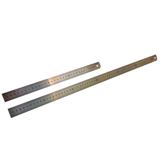 Craftright Stainless Steel Ruler 2 Pack - 600mm & 300mm - Silver - Auzzistore