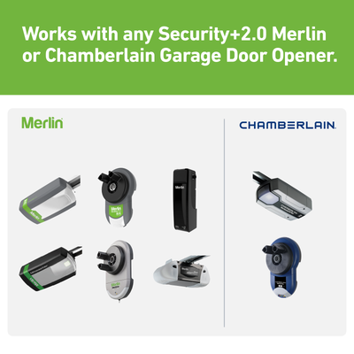 Merlin Wireless Keypad - Garage Door Opener - Plastic - Keyless Entry