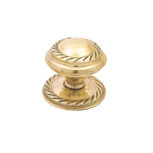 Prestige 48mm Brass Round Knob - Georgian Design - Easy To Install