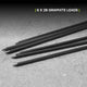 Tracer Lead Holster - 6 x 2B Graphite Replacement Leads Set - 25mm x 160mm - Durable