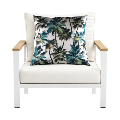 Mojo Cushion Cover - 45cm - Palm White - Contemporary Design
