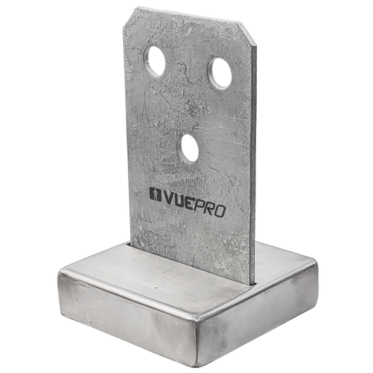 Vuepro 90mm Galvanised Concealed Bolt Down Post Support - Durable Steel - Auzzistore