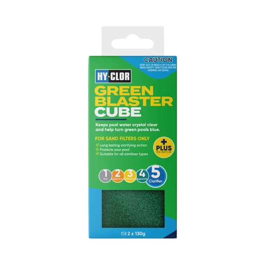 Hy-Clor Green Blaster Cube 2 Pack Water Soluble Gel Inhibits Algae - Auzzistore