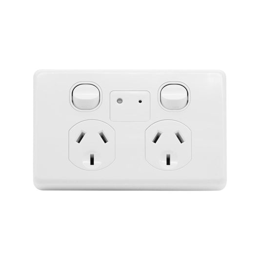 Deta x6 Series Double Power Point with Wi-Fi Range Extender - 2 Outlets - 250V - Indoor Use - Auzzistore