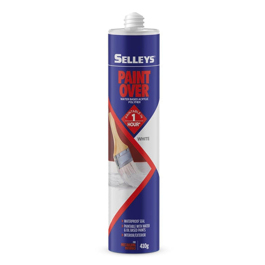 Selleys Paint Over Sealant 410g White Waterproof Flexible Sealant - Auzzistore