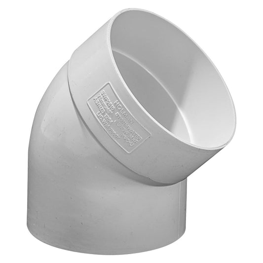 Holman 75mm Stormwater Elbow - PVC - 45 Degree - Durable Connection - Auzzistore