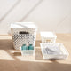 Boxsweden Kept Storage Basket - Small 26x17.5x12.5cm - White - Stackable